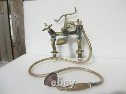 Antique Brass & Bath Mixer Taps Architectural Vintage Shower Head Old Porcelain