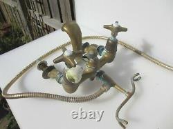 Antique Brass & Bath Mixer Taps Architectural Vintage Shower Head Old Porcelain