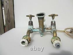 Antique Brass & Bath Mixer Taps Architectural Vintage Shower Head Old Porcelain