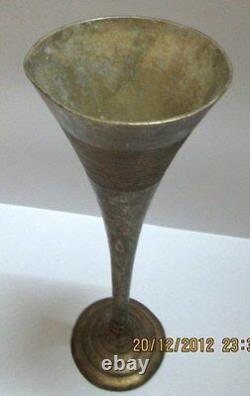Antique Brass Lacquer Glass wine Glass Pint Royal Hand Crafted Home decore Old