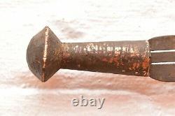 Antique CONGO old African knife Prestige Sword Weapon Ngulu Ngmabe 25 VTG
