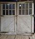 Antique Carriage Door set #1 measure 96 x 96 overall vtg. Barn, garage old paint