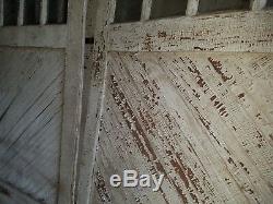 Antique Carriage Door set measure 96 x 96 overall vtg. Barn, garage old paint