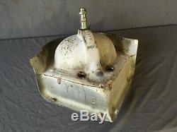 Antique Cast Iron White Porcelain Corner Bath SInk Old Standard Vtg 217-19E