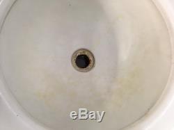 Antique Cast Iron White Porcelain Ornate 2 Piece Bathroom Sink old Vtg 542-17E