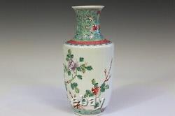 Antique Chinese Porcelain Vase Famille Rose Old Vintage CHINA Mark