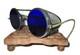 Antique Cobalt Blue Willson Sunglasses Goggles Old Vtg Steampunk Safety Glasses