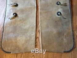 Antique Cowboy Chaps Vintage Old West Leather Cowboy Chaps Buckskin Studs 1920's