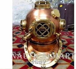 Antique Diving Helmet Vintage Anchor Marine Rare Antique Old Divers Helmet New