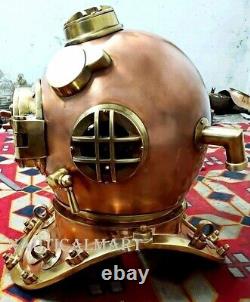 Antique Diving Helmet Vintage Anchor Marine Rare Antique Old Divers Helmet New