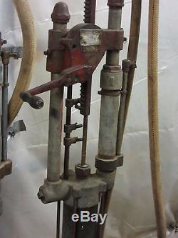 Antique Gilbert & Barker T-6 model 3 Self Measuring Gas Pumps Vintage Old