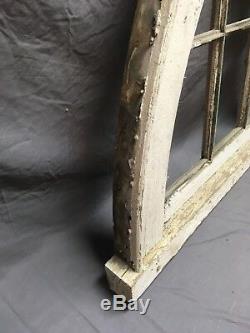 Antique Gothic 6 Lite Window Sash With Frame Old Shabby Vtg Chic 22-19E