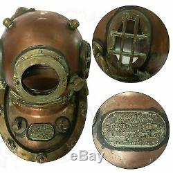 Antique Morse 18 Diving Old Vintage Boston MARK VI Navy Deep Sea Divers Helmet