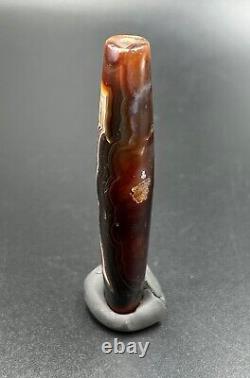 Antique Near Eastern Bactrian Vintage Gem Jewelry Big Size Agate Old Bead 325 BC