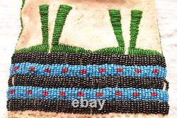 Antique Old Cheyenne Native American Indian Beaded Pipe Bag 26 long Vintage