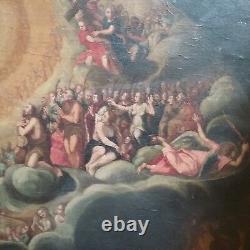 Antique Old Master Oil Painting Resurrection Jesus Federico Barocci Bible 17th C