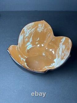 Antique Old Noritake Colored petal-shaped bowl 6-piece set Circa 1921-1941 Rare