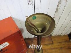Antique Old Vintage Art Deco Fixture Ceiling Brass Hanging Light Glass Rod Lamp