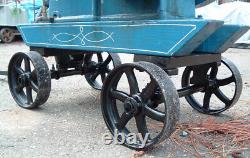 Antique Old Vintage Hit & Miss Gas Engine Cart Bolster Set Cast Iron