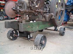 Antique Old Vintage Hit & Miss Gas Engine Cart Bolster Set Cast Iron