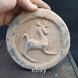 Antique Old terracotta clay artifact Near Eastern Ancient Animal 1013