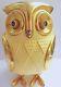 Antique Owl Motive Transistor Radio/Japan/Vintage Old 1960 Eames Era Panton/Bubo