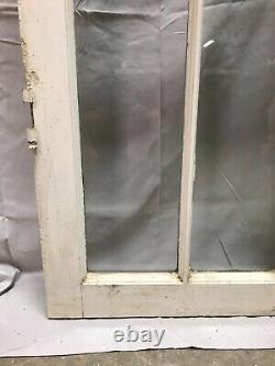 Antique Pair 6 Lite Casement Window 16x61 Vintage Shabby White Old Chic 159-23B