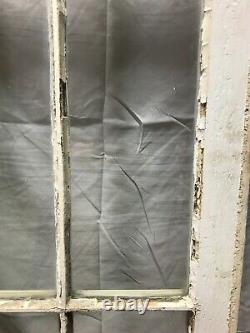 Antique Pair 6 Lite Casement Window 16x61 Vintage Shabby White Old Chic 159-23B