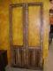 Antique Pair Carved Mexican Old Doors-Vintage-Primitive-Rustic-Wood-44x86 in