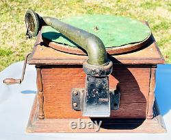 Antique Phonograph Odontophone Louisville Kentucky Vintage Old Record Player