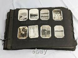 Antique Photo Album with Old Family and Various Vintage Attractions 1900-1940+