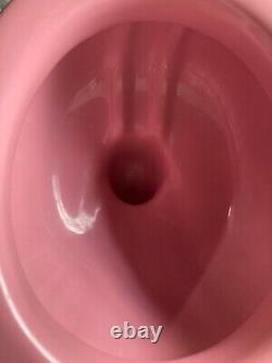 Antique Rose Du Berry Pink Low Boy Deco 1 Piece Toilet Old Vtg Standard 174-22E