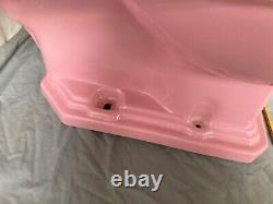 Antique Rose Du Berry Pink Low Boy Deco 1 Piece Toilet Old Vtg Standard 174-22E