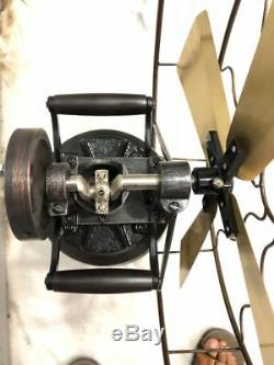 Antique Style Vintage STEAM Fan Working Model Old style table Kerosene Replica