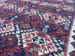 Antique Turkish Kilim Rug shabby vintage old wool country home Kelim 182x130cm