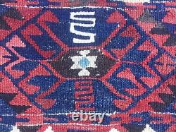 Antique Turkish Kilim Rug shabby vintage old wool country home Kelim 182x130cm