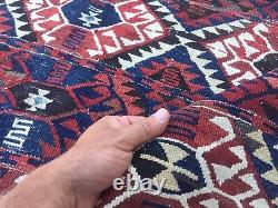 Antique Turkish Kilim Rug shabby vintage old wool country home Kelim 182x130cm