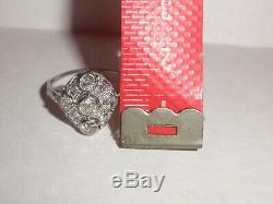 Antique Victorian 0.80 ct Diamond old cut mine platinum ring size 7