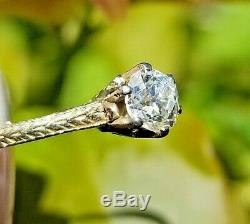 Antique Victorian. 5 Old Miner Cut Diamond 14k yellow gold ring/band