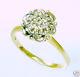 Antique Victorian White Yellow 14k Gold Diamond Engagement Ring Vintage Old 7.5