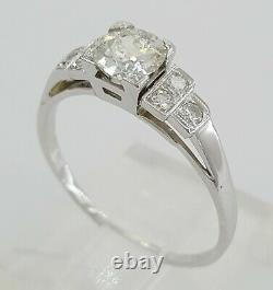 Antique Vintage 0.62 ct 18k Gold Old European Brilliant Diamond Engagement Ring