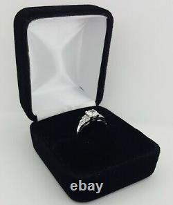 Antique Vintage 0.62 ct 18k Gold Old European Brilliant Diamond Engagement Ring