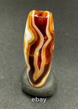 Antique Vintage Agate Jewelry Old Bead Pendant Ancient Achaemenid Empire 500 BC