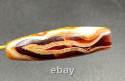 Antique Vintage Agate Jewelry Old Bead Pendant Ancient Achaemenid Empire 500 BC