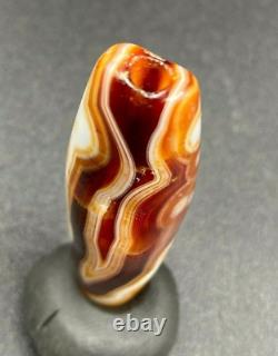 Antique Vintage Agate Jewelry Old Bead Pendant Ancient Achaemenid Empire 500 BC