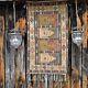 Antique Vintage Aztec Afghan Geometric Old Wool Kilim Floor Rug Carpet