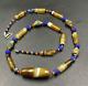 Antique Vintage Banded Agate Old Beads Necklace