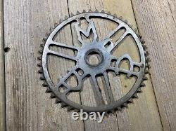 Antique Vintage Bike Bicycle CCM Canada Chainring 50t Old One Piece Crank Used