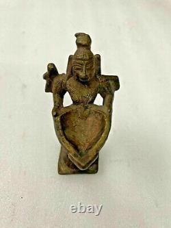 Antique Vintage Brass Statue Hindu God Handmade Old Rare Collectible