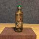 Antique Vintage China Old Peking Glass Inside Painting Character Snuff Bottle